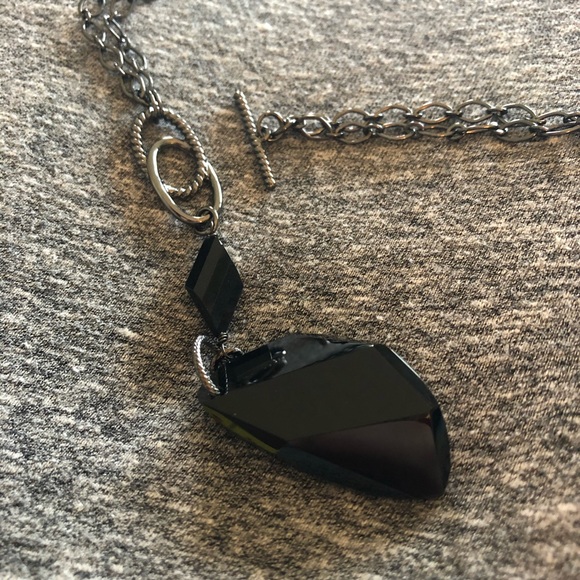 Lia Sophia Fixation black resin necklace - Picture 4 of 4